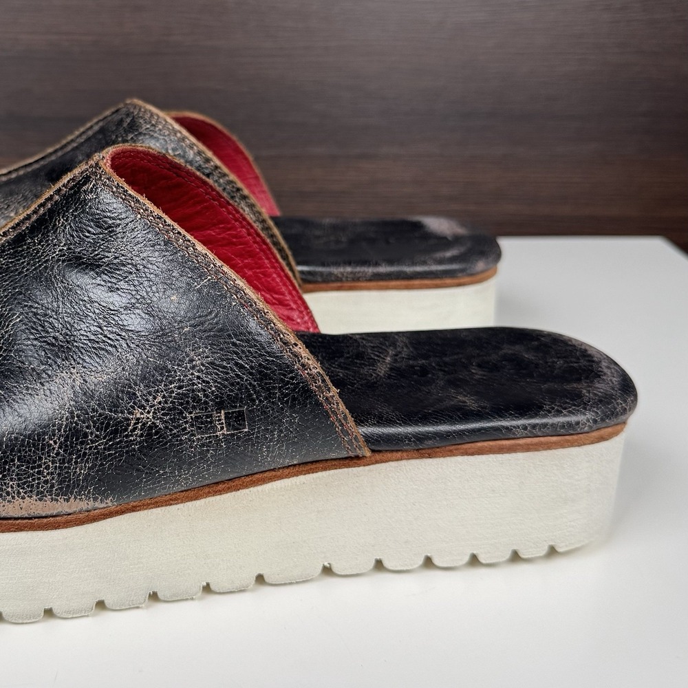 BED|STU Women's FAIRLEE II Platform Leather Slide Sandal Size 11 - Mexico - Picture 2 of 16